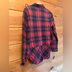 Bit & Bridle  Women’s Plaid Embellished Collar Long Sleeve Flannel Shirt Size M Photo 8