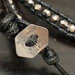 Katie Soleil Black Beads Triple Wrapped Beaded Cord Bracelet Photo 3