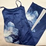 SheIn Floral Maxi Dress Blue Photo 0