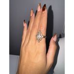 Designer Originals VTG 925 STERLING SILVER‎ MARCASITE DESIGNER RING SIZE 8 Photo 10