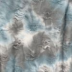 easel  S blue gray tie dyed short sleeve sweatshirt distressed oversized casual Photo 3