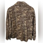 Talbots  Jacket Velvet Leopard Cheetah Animal Print size 8 Photo 2