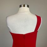 Halston Heritage Halston One Shoulder Regina Mini Sheath Holiday Party Cocktail Dress Red Size 16 Photo 7