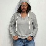 Jane and Delancey  Gray Hoodie Sz M Photo 4