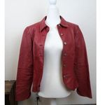 Shape FX Vintage Red Leather Motorcycle Fashion Western Jacket Womens 8 (S/M) Photo 0