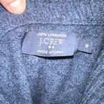 J Crew navy cowl neck 100% lambswool elevated basics sweater Blue Size XL Photo 2