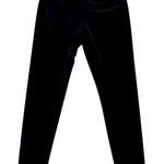 Eileen Fisher  Size S Black Velvet Pull On Pants Leggings Elastic Waist Minimal Photo 0