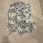 CAbi  Elegant Gray Patterned Scarf Photo 3