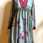 Johnny Was  Rare 100% silk dress XS. Contrasting embroidery and silk desi… Photo 0