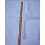 NWT vintage embroidered white cotton handkerchief Photo 2