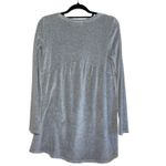 J.Jill Pure Gray Velour V-neck Oversized Sweater Small Tall Photo 5