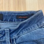 Vintage Earl Jeans Sz S Dark wash blue flare jeans white stitch #flarejeans Photo 5