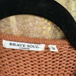Brave Soul  London Burnt Orange Knit Oversized Chunky Cardigan Sweater L/16 Photo 2