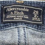 Abercrombie & Fitch Simone High Rise Ankle Denim Jeans Embroidered Floral 26/2 Photo 6