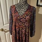 Maeve Anthropologie Mariella Tunic Size M Bohemian Hippie V-Neck Peplum Photo 0
