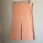 Pilcro kit cropped peach wide leg pants Orange Size 32 Photo 2