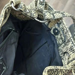 Nine West Faux Snakeskin Crossbody Bucket & Drawstring Bag Photo 5