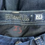 Miss Me Y2K Jeans Bling Rhinestone Back Flap Bootcut Dark Wash JE5731E2L Size 28 Photo 7