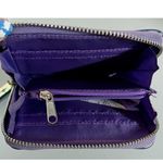 Purple Metallic Iridescent Holographic Zipper Wallet Cardholder Bag 💜✨ Photo 2