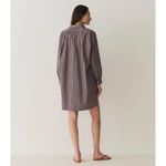 NWT Doen Jora in San Merino Stripe Cotton Poplin Oversized Shirt Dress XL Blue Photo 11