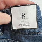 White House | Black Market WHBM High Rise Wide Leg Crop Jeans Sz 8 NWT Photo 4