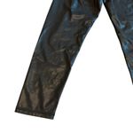 Lily & Lottie Black Vegan Faux Leather Leggings Pull Photo 8