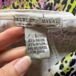 Alberto Makali Vintage  Animal Print Top Multi Color Y2K 90s Artsy Photo 5