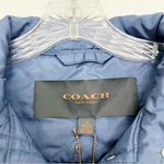 Coach  Quilted Gingham Vest in Loden Navy Size Small Photo 7