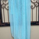 Avidlove  turquoise sheer wrap skirt cover up Photo 2