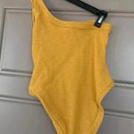 KOPPER & ZINC FREDDIE ONE PIECE BATHING SUIT TURMERIC SMALL Gold Photo 5