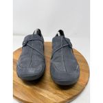 Clarks Wave Walk Leather Slip On Comfort Flat Casual Shoes Black Size 8M Photo 3