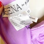 Mac Duggal Ieena  Purple Satin One Sleeve Bow Shoulder Mini Dress 10 NWT Photo 6