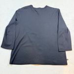 Lauren by Ralph Lauren Women's Black Crew Neck 3/4 Sleeve Top Button Detail XL Photo 6