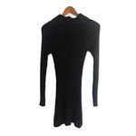 Renee C  Long Sleeve Ribbed Knit Sweater Dress Photo 4