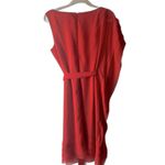 Vince Camuto NWT Red One shoulder Chiffon dress Photo 7