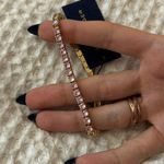 Kurt Geiger NWT  london Cubic zirconia Pink Tennis Bracelet Photo 1