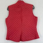 J‎ McLaughlin Quilted Vest Womens M Coral Pink Sleeveless Full Zip Pockets Size M Photo 6