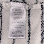 Paper Crane  white & black striped knit hoodie size small Photo 4