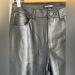 Steve Madden Loren Faux Leather Straight Leg Pants - Black Photo 8