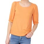 LC Lauren Conrad NWT  • Blouse • Short Sleeve Top • Orange • Large Photo 0
