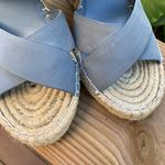 Joie Kaelyn Nubuck Blue Espadrille Wedges Strappy Photo 25