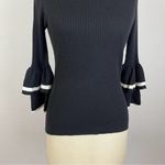 frame denim FRAME Ruffle-Cuff Rib-Knit Wool Sweater Photo 4
