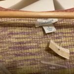 Sundance  Lightweight Sweater Small Marled Yellow and Purple 3/4 Sleeve NWOT NEW Photo 1