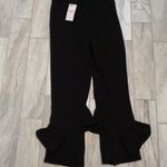 NEW Yvonne women's small black Boutique tiered ruffled pants MSRP $98. Photo 1