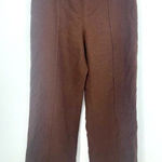 Cato  Brown‎ Dress Pants Size 8 Career Pleated High Rise Wide Leg Photo 0
