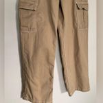 Forever 21 NWOT F21 Tan Twill high rise cargo pant wide leg size 10 Photo 11