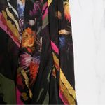 FUZZI Tulle Kimono Italian Watercolor Floral Print NWT~ Rare Find! Black Size L Photo 4