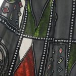 Silk and Velvet Scarf Green Photo 1