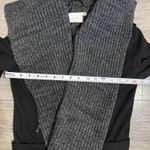 Lush Clothing LUSH Women Black Drape Front Cardigan Sweater Jacket Knit Waterfall Size S Photo 6