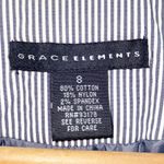 Grace Elements  Shirt Sleeve Pin Striped Blazer Photo 5